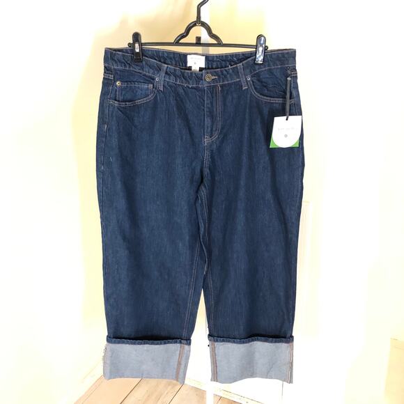 Kate Spade X Target NWT High Rise Straight Leg Wide Cuff Size 16 - Picture 2 of 13